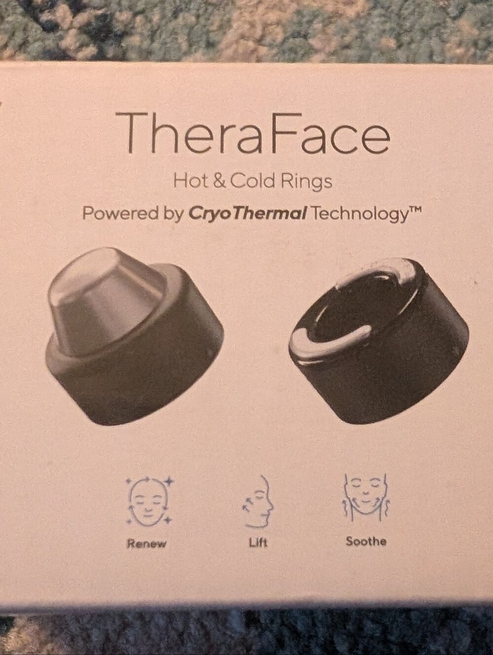 Hot & Cold Rings Facial Therapy Device - Black Nib Retail $100